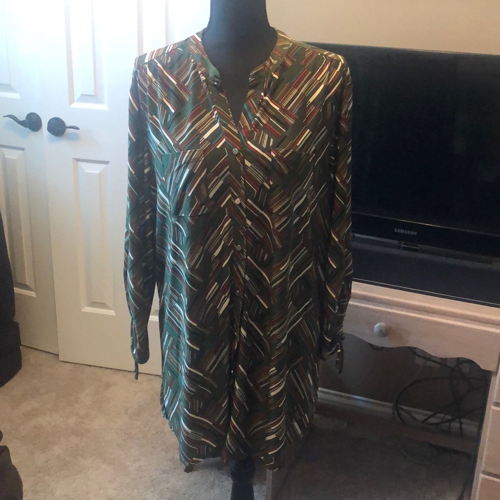 XL button up blouse